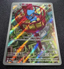 Pokemon Riolu Pokemon Center Exclusive Mega Evolution Promo 010 Full Art Holo - Image 2