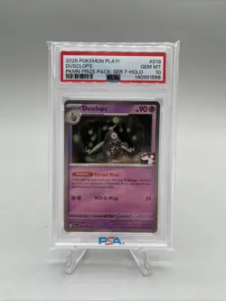 Pokemon TCG Prize Pack Series 7 Dusclops Holo Play! Stamped PSA 10 #019/064 - Image 1