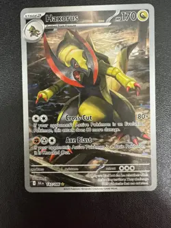 Pokemon Haxorus 147/086 Black Bolt illustration Rare Near Mint NM - Image 1