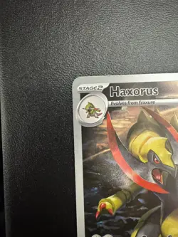 Pokemon Haxorus 147/086 Black Bolt illustration Rare Near Mint NM - Image 2