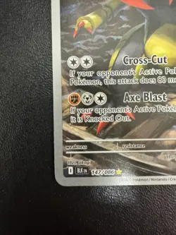 Pokemon Haxorus 147/086 Black Bolt illustration Rare Near Mint NM - Image 4