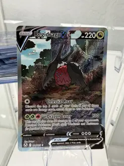 Pokemon TCG Regidrago V 184/195 Silver Tempest Alt Art Holo Ultra Rare NM - Image 1