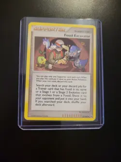Fossil Excavator Supporter Pokemon Card 111/123 2007 Regular - Image 1