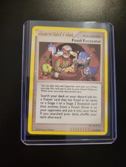 Fossil Excavator Supporter Pokemon Card 111/123 2007 Regular - Image 2
