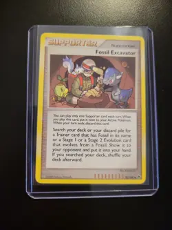 Fossil Excavator Supporter Pokemon Card 111/123 2007 Regular - Image 4