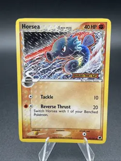 Pokemon Horsea 31/101 Uncommon Reverse Holo Delta Species Dragon Frontiers 2006 - Image 1