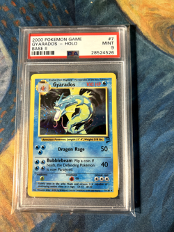 Pokemon TCG - Gyarados 7/130 Base Set 2 PSA 9 - Image 1