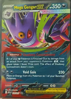 Mega Gengar ex 125/217 Double Rare ME: Ascended Heroes Pokemon Holo Near Mint - Image 1