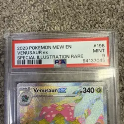 2023 Pokemon Mew En Venusaur ex Special Illustration Rare 198 PSA 9 - Image 2