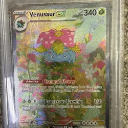 2023 Pokemon Mew En Venusaur ex Special Illustration Rare 198 PSA 9 - Image 4