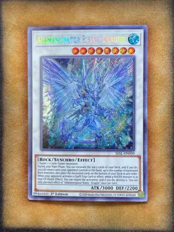 Yugioh Adamancipator Risen - Dragite SESL-EN009 Secret Rare 1st Ed NM - Image 1