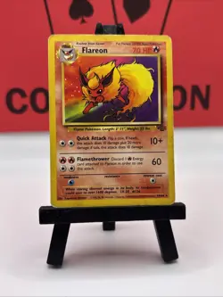 Flareon 19/64 Jungle Non Holo Vintage Wotc Pokemon Vintage Trading Card HP - Image 2