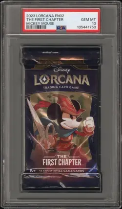 Mickey Mouse En02 - Lorcana The First Chapter Pack - Foil - Lorcana - PSA 10 - Image 1