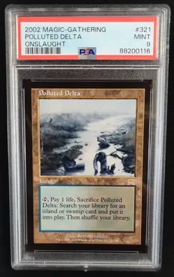 PSA 9 MINT Polluted Delta Onslaught MTG Magic Graded Card - Image 1