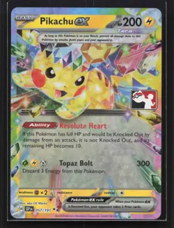 Pikachu ex - Double Rare Prize Pack Series Cards 057/191 NM - Image 1