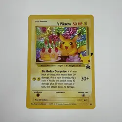 Holo bleed Birthday Pikachu 24 Pokemon Celebrations Collection Holo Card - Image 2