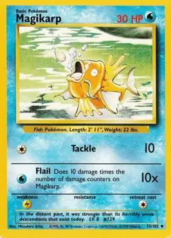 Pokemon Card Magikarp LV.8 # 129 (1999) - Image 1
