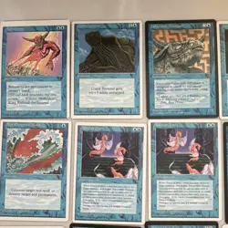 Magic: The Gathering Fourth Edition 32 Blue Colorless Cards Boomerang Lot - Image 2