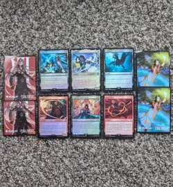 MTG Final Fantasy VII Cloud Vincent Zack Sephiroth Trading card Foil FF7 Sleeve - Image 1