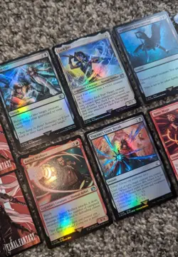 MTG Final Fantasy VII Cloud Vincent Zack Sephiroth Trading card Foil FF7 Sleeve - Image 2