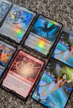 MTG Final Fantasy VII Cloud Vincent Zack Sephiroth Trading card Foil FF7 Sleeve - Image 3