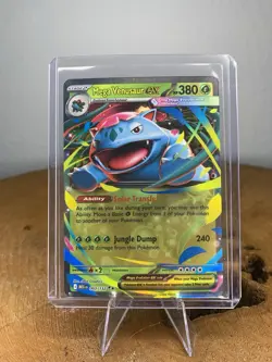 Pokemon Mega Venusaur EX Full Art Foil Double Rare ME01 003/132 380 HP Card - Image 1