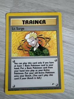 Lt. Surge - TCG Pokemon - Rare - Trainer Card - 101/132 - gym heroes set - Image 1