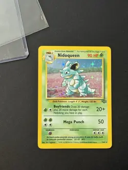 Pokemon Nidoqueen TCG Jungle Holo Card 7/64 Unlimited Rare MP Condition - Image 1
