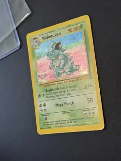 Pokemon Nidoqueen TCG Jungle Holo Card 7/64 Unlimited Rare MP Condition - Image 2