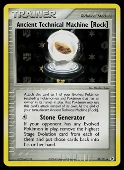 Pokemon Card Ancient Technical Machine [Rock] Hidden Legends 85/101 Reverse Holo - Image 1