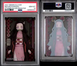 KIMETSU NO YAIBA STAINED GLASS CARDS NEZUKO KAMADO STAINED GLASS-BOOSTER PSA 10 - Image 1