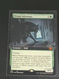 Primal Adversary (Extended Art) M Innistrad: Midnight Hunt 363 LP - Image 1