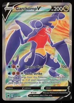 Garchomp V 178/189 Full Art Ultra Rare Astral Radiance Pokemon NM - Image 1