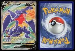 Garchomp V 178/189 Full Art Ultra Rare Astral Radiance Pokemon NM - Image 3