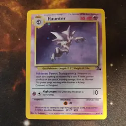 Pokemon TCG Haunter Fossil Unlimited Rare Holo Card 6/62 LP - Awesome condition! - Image 1