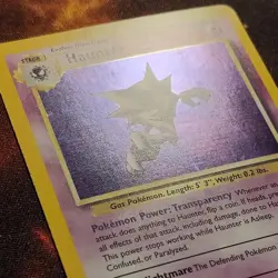 Pokemon TCG Haunter Fossil Unlimited Rare Holo Card 6/62 LP - Awesome condition! - Image 2