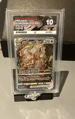 Pokemon TCG Hisuian Zoroark VSTAR Special Art 2023 Crown Zenith #GG56 Ace 10 - Image 1