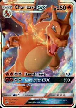 Charizard GX - SM211 Holo Promo Sun & Moon Promo Pokemon Holo Near Mint - Image 1