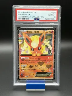 Flareon EX #RC6 Pokemon Generations - PSA 8 - Image 1