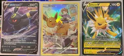 Pokemon TCG Cards Lot Of #3 Mint Eevee + Jolteon + Umbreon - Image 1