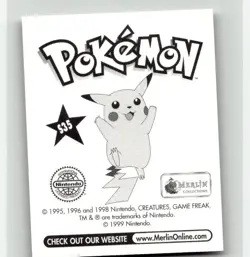 1999 Merlin Pokemon Sticker S35 Jessie Team Rocket Gold Foil Holo Pokemon - Image 2