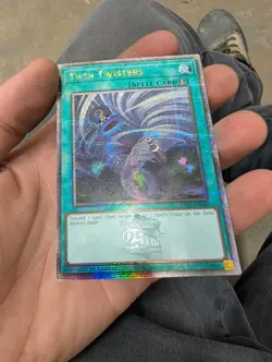 Twin Twisters Quarter Century Secret Rare Card RA02-EN060 - Image 1