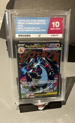 Pokemon TCG Mega Charizard X Ex Black Star Promo 023 English Ace 10 - Image 1