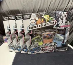 Pokemon Black Bolt & White Flare Poster Collection Sealed Boxes - Lot of 4 - Image 1
