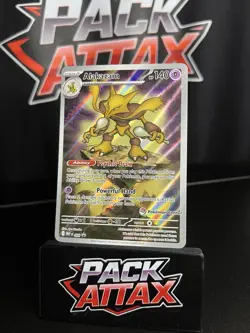 Pokemon TCG Alakazam 009 Pokemon Center Stamped Star Promo Illustration Rare - Image 1