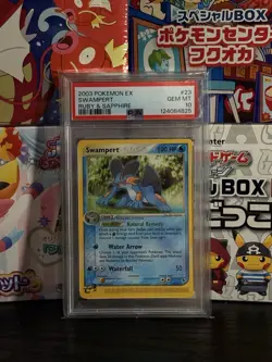 Pokemon 2003 Ruby & Sapphire Swampert #23/109 Non-Holo Rare PSA 10 POP 26 - Image 1