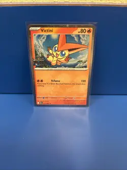 VICTINI 012/086 BLACK BOLT POKEMON (STAMPED PROMO COSMO HOLO, NM) - Image 1