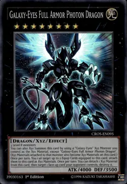 Galaxy-Eyes Full Armor Photon Dragon 1st Ed Super CROS-EN095 Yu-Gi-Oh! - Image 1