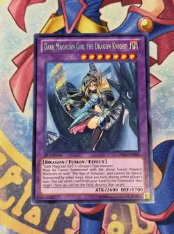 Yu-Gi-Oh! Dark Magician Girl The Dragon Knight DRLG-EN004 Secret Rare 1st TCG - Image 1