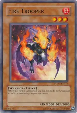 Fire Trooper - PTDN-EN013 - Common - Unlimited Edition - Lightly Played - Phanto - Image 1